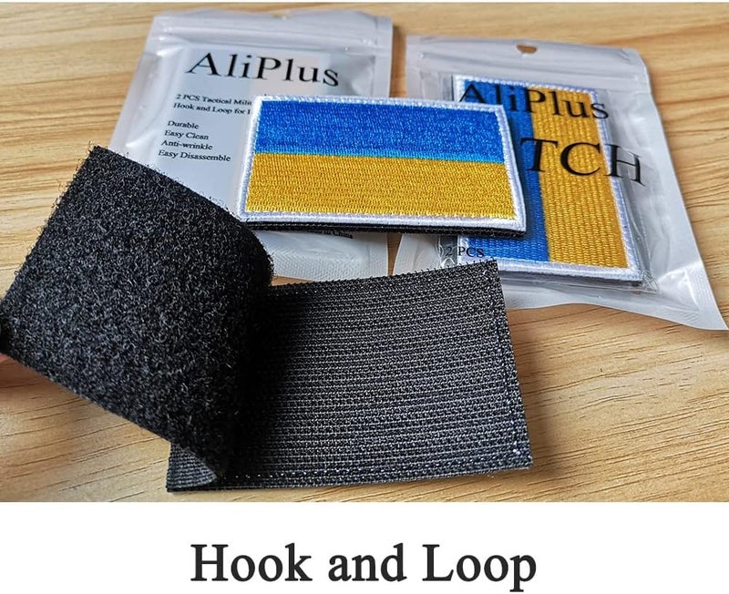 AliPlus 2 PCS Ukraine Flag Patches Embroidered Tactical Military Morale Patch Applique Fastener Hook and Loop - Image 5